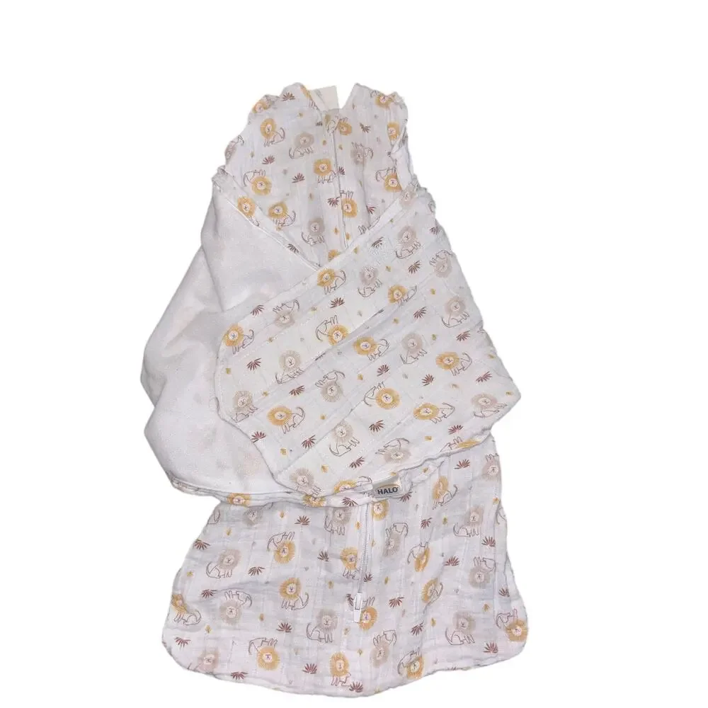Halo baby Muslin lions sleep sack (size small 3-6 months / 13 - 18 lbs)
